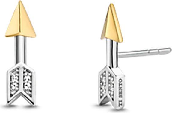 Immagine prodotto Ti Sento Milano Orecchini con zirconi bicolore placcati oro 7820ZY (Argento 925)