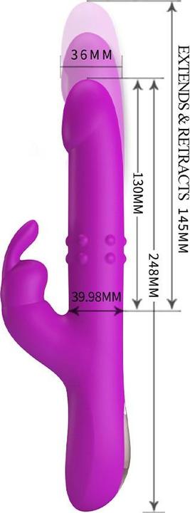 Actual product image Pretty Love Reese Rotating Vibrator Purple