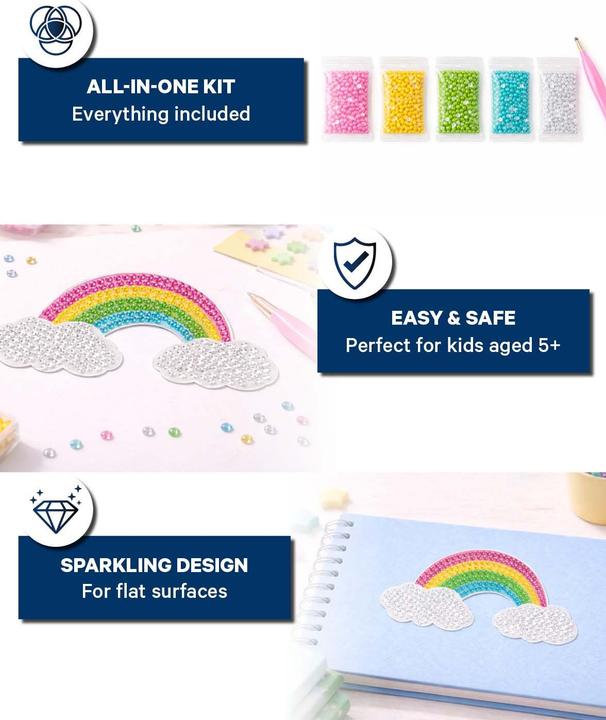 Actual product image I Am Creative Diamond Painting Patch, Regenbogen