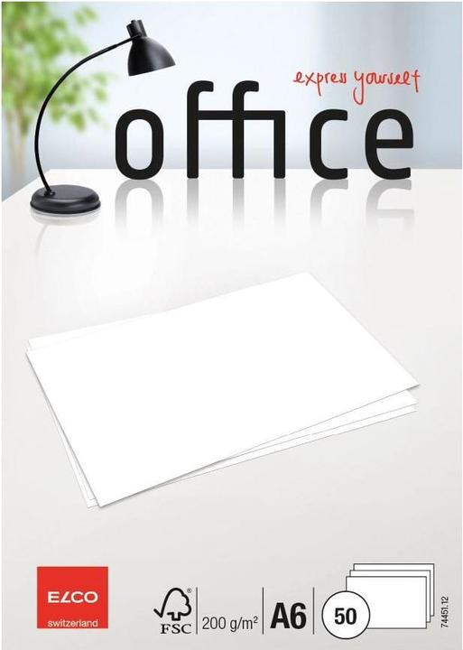 Immagine prodotto Elco Carte di scrittura Ufficio (A6, 200 g/m², 50 x)