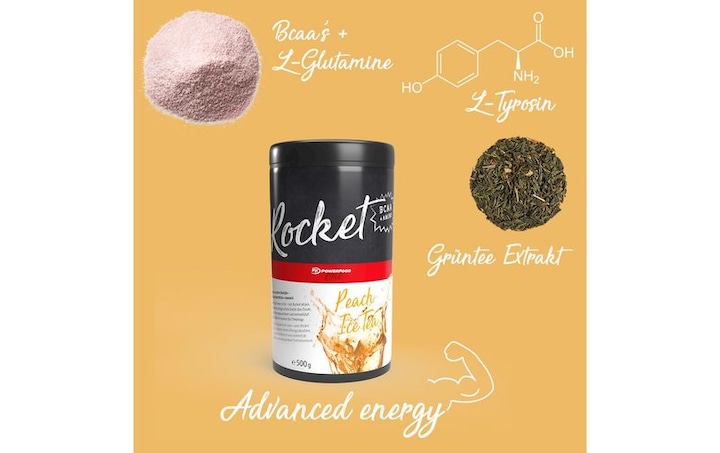 Image du produit PowerFood One One Rocket BCAA (Ice Tea Peach Peach, 1 x)