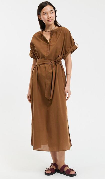 Produktbild La Redoute Collections Gestreiftes langes Kleid mit Rundhalsausschnitt und 3/4-Ärmeln (M)