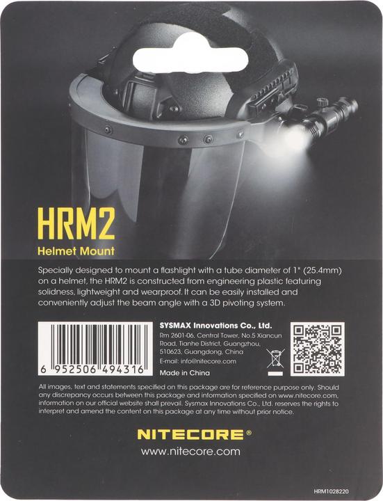 Immagine prodotto Nitecore HRM2 supporto universale per torce da casco
