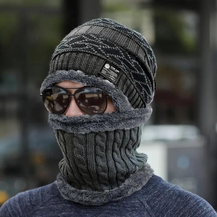 Immagine prodotto Swissdetector Cappello invernale multifunzionale in maglia - Marrone