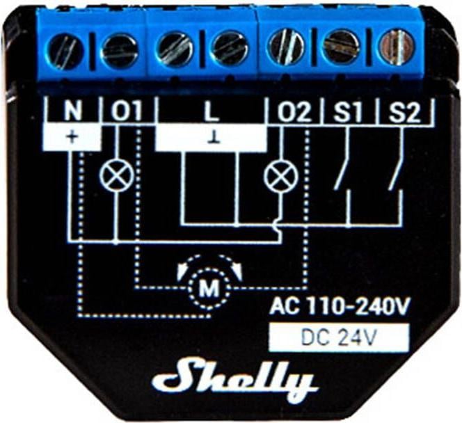 Actual product image Shelly Plus 2PM (Switch actuator)