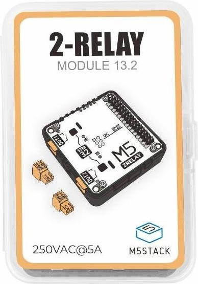 Actual product image M5Stack Relay module 2-channel AC-13.2