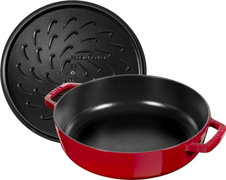 Actual product image Staub Roaster Chistera Drop (28 cm, Casserole + Stewpot, Cast iron)