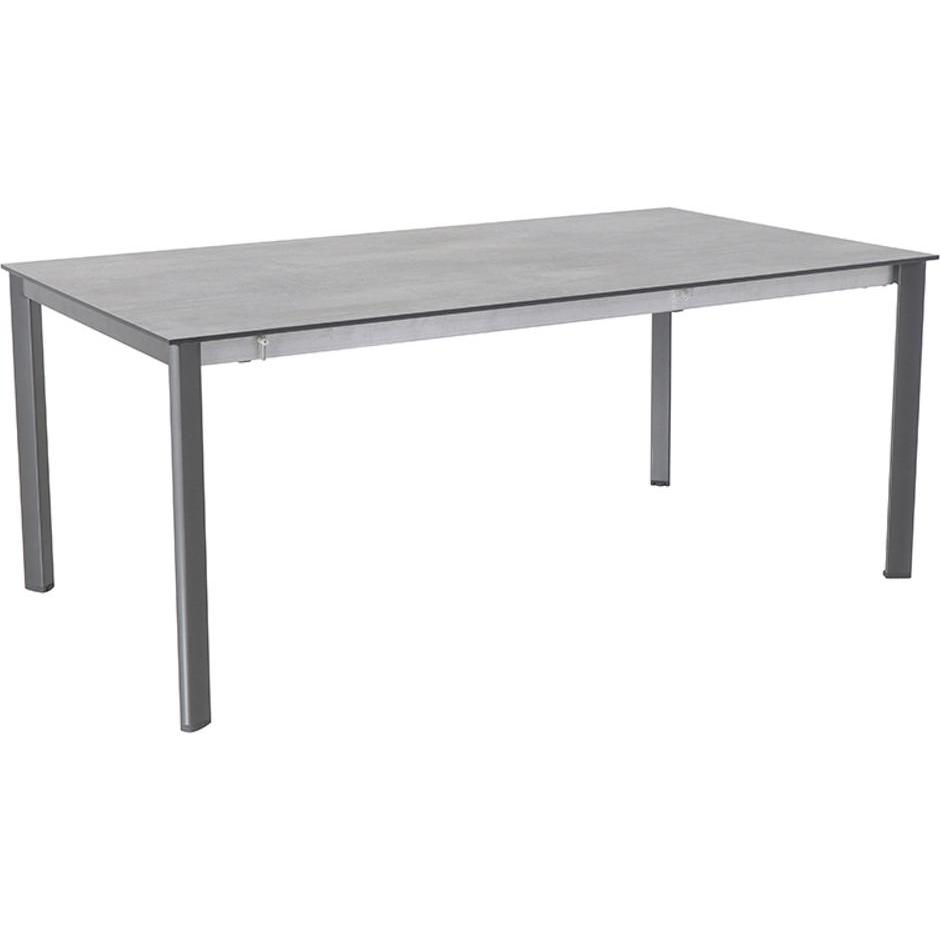 Royal Garden, Gartentisch + Balkontisch, Alutapo Ausziehtisch Aluminium/HPL (103 cm)
