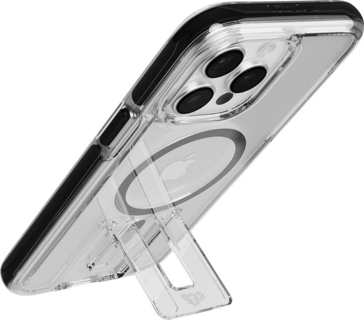 Actual product image tech21 Evo Kick MagSafe iPhone 15 Pro Max - Clear Black (Apple iPhone 15 Pro Max)