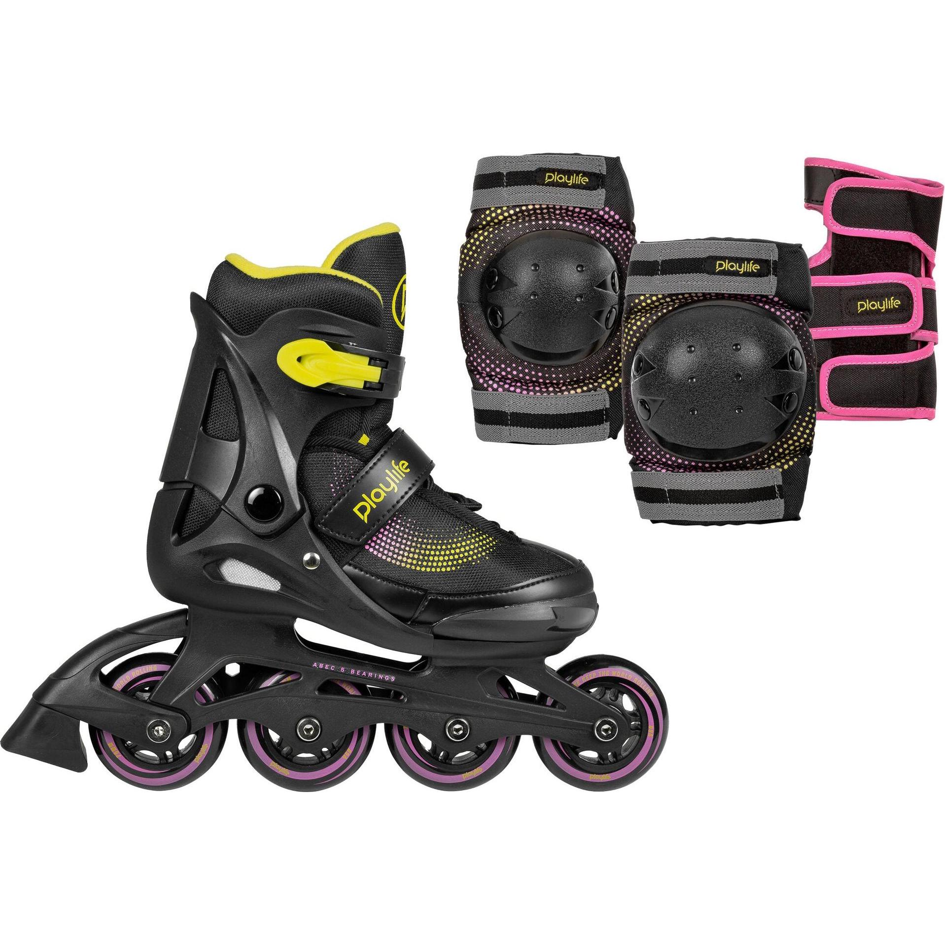 Powerslide, Jungen, Rollschuhe, Playlife Kids Skates (34, 35, 36, 37), Schwarz