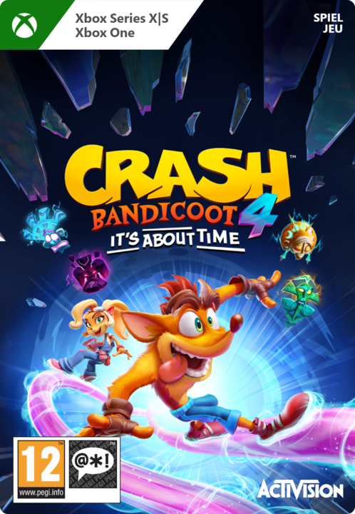 Microsoft Xbox Crash Bandicoot 4: Its About Time Download Code (Xbox Series X, Xbox One X, Xbox One S, Xbox Series S)