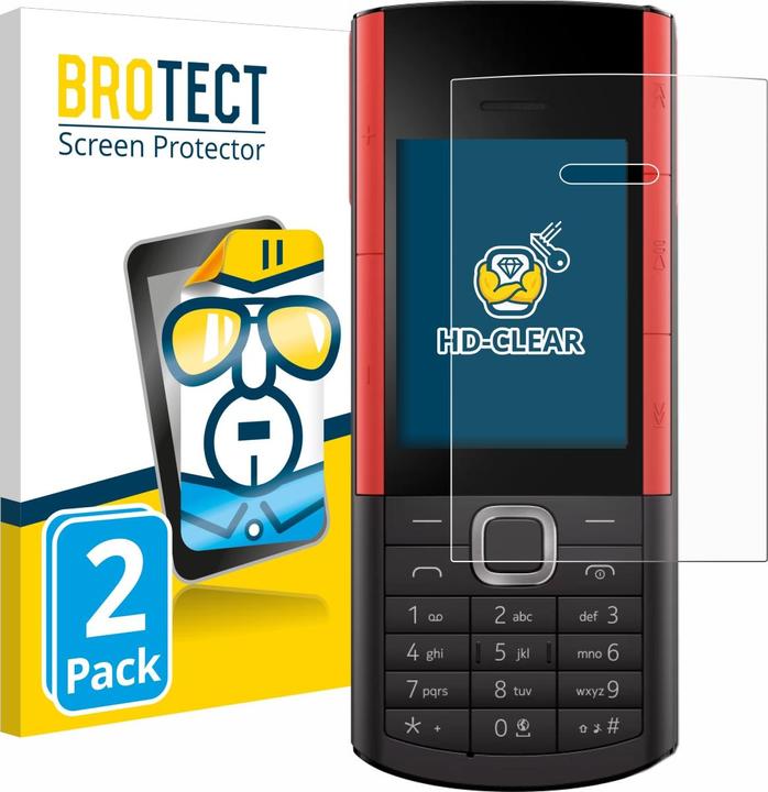 Actual product image BROTECT Screen Protector Clear (2 Piece, Nokia 5710 XA)