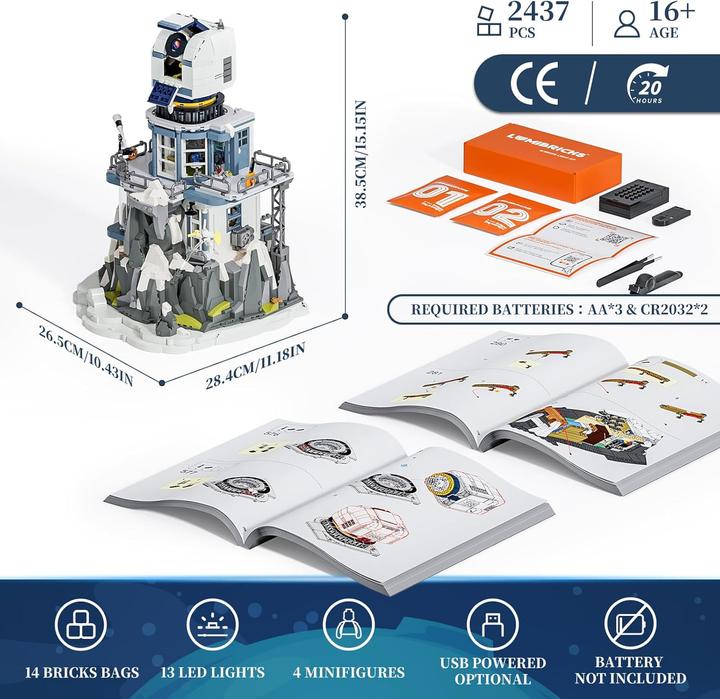 Actual product image Lumibricks Alpine Observatory