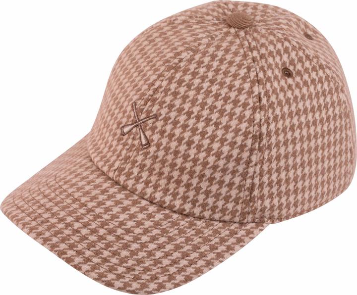 Béton X Ciré curved visor cap houndstooth