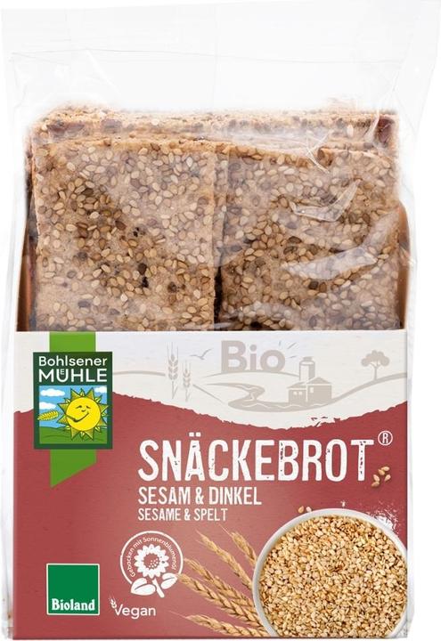 Produktbild Bohlsener Mühle Sesam & Dinkel Snäckebrot Bio (200 g)