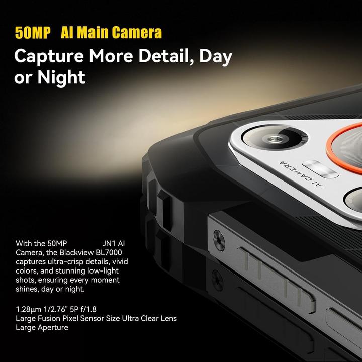 Actual product image Blackview BL7000 (Black, 5G)