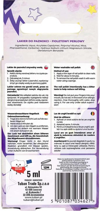 Image du produit Tuban Le fournisseur n'a pas fourni le nom du produit (Violet perlé, Vernis couleur)