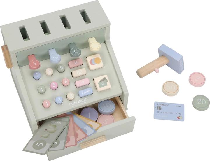 Produktbild Little Dutch Spielkasse aus Holz mit Scanner und Kartenlesegerät