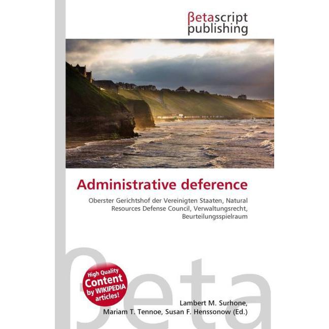 Administrative deference, Fachbücher