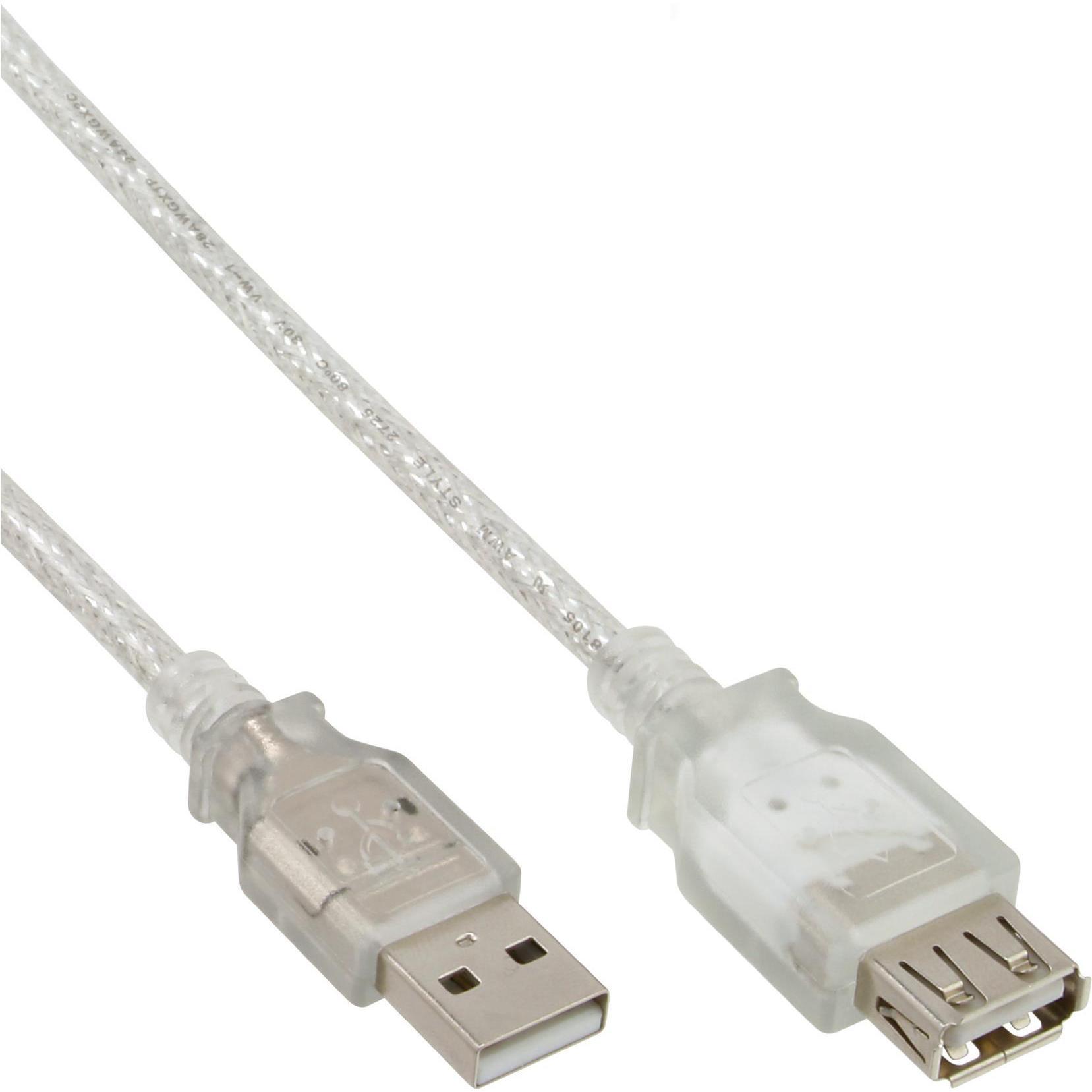 InLine USB 2.0 Kabel (2 m, USB 2.0), USB Kabel