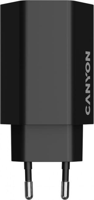 Immagine prodotto Canyon Adapter charger HEXAGON 65 GaN 65W 2xPD 1xQC EU Black (65 W, 3 porte)