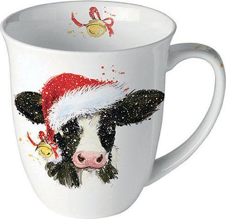 Image du produit Ambiente Vache de Noël (20 x, 33 x 33 cm)