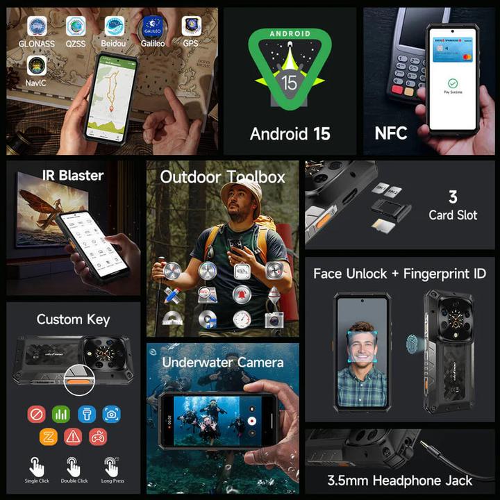 Productafbeelding Ulefone Armor 28 Ultra Thermisch (1000 GB, Zwart, 6.67", Dubbele SIM, 5G)