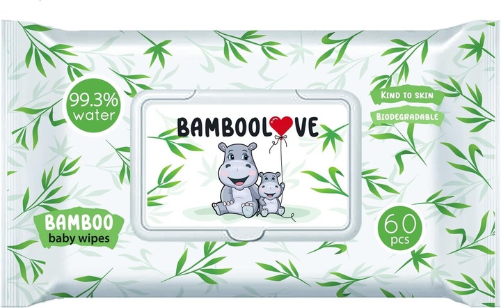 Actual product image Bamboolove Moisture Specific Bamboo Wipes 60 Stcs -