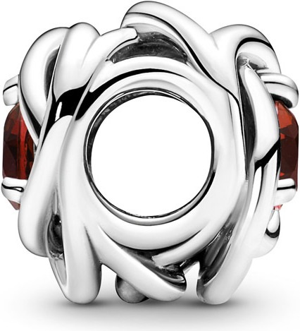 Immagine prodotto Pandora Pietra di nascita di gennaio Red Eternity Circle Charm (Argento 925)