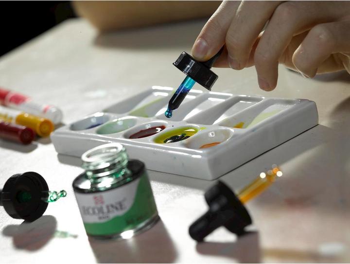 Produktbild Talens Ecoline Set (Zitronengelb, Magenta, Sky Blue, Green, Black, 150 ml)