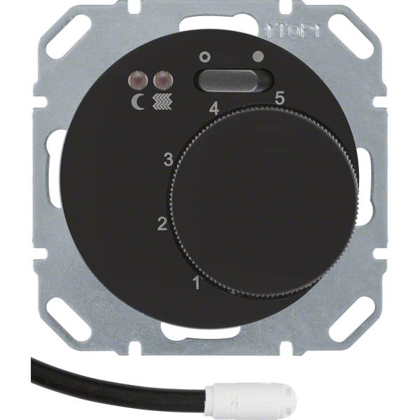 Berker Regolatore di temperatura a pavimento BERK, Termostato, Nero