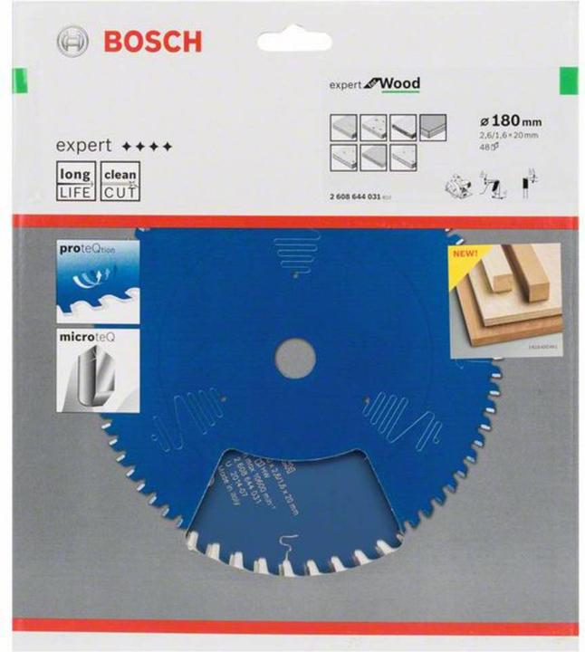 Image du produit Bosch Professional Zubehör Lame de scie circulaire Expert for Wood, 180 x 20 x 2,6 mm, 48