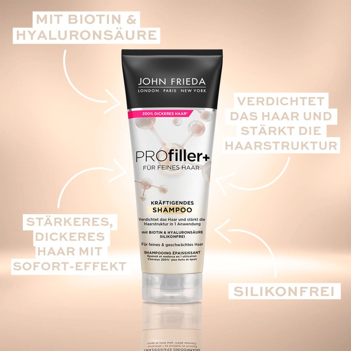 Produktbild John Frieda ProFiller+ (250 ml, Flüssiges Shampoo)