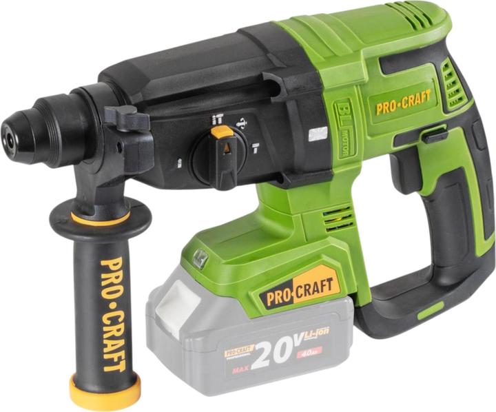 Procraft PHA40bb Akku Bohrhammer 20 V 2,6 J SDS plus Brushless Solo - ohne Akku, ohne Ladegerät