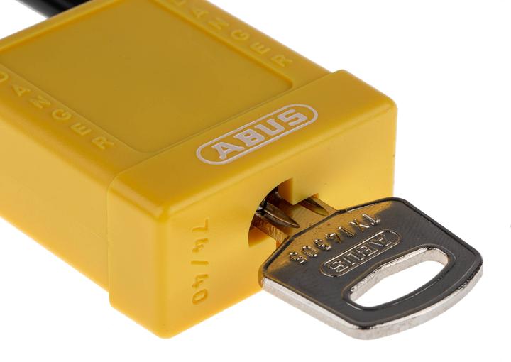 Produktbild RS PRO Yellow Non Conductive Safety Padlock,Std
