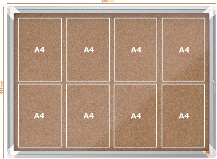Produktbild Nobo Schaukasten Premium Plus Innenbereich Kork