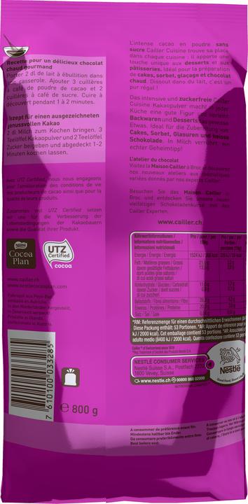 Produktbild Cailler Cuisine Kakaopulver (800 g)
