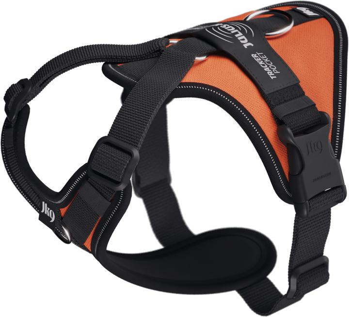 Produktbild Julius-K9 K9 Longwalk light sele w/trackerpocket,UV Orange,XS (XS, Hund, Hundesport)