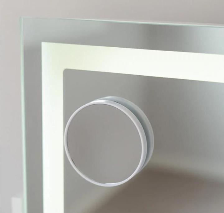 Actual product image TOP LED Schminkspiegel mit Lupe