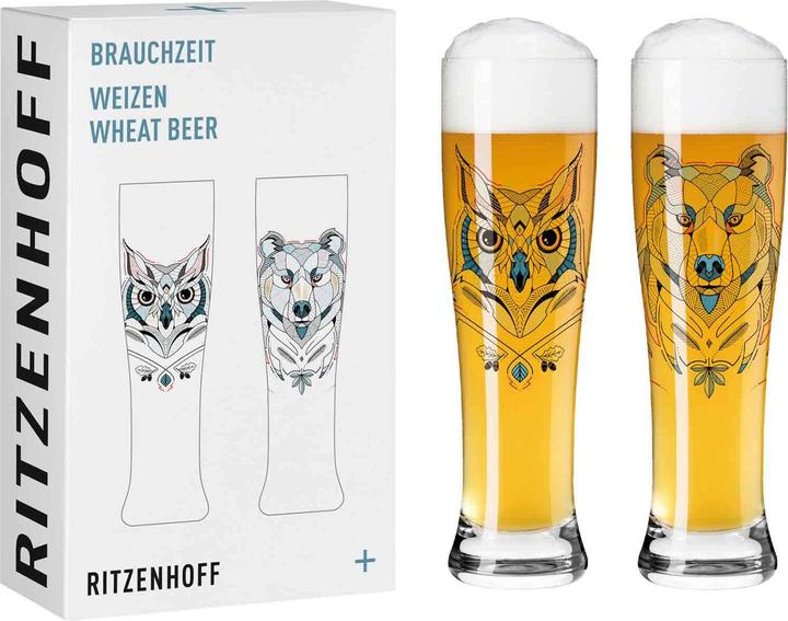 Image du produit Ritzenhoff 2-er-Set Weizenbierglas Brauchzeit (0.65 l, 2 x)