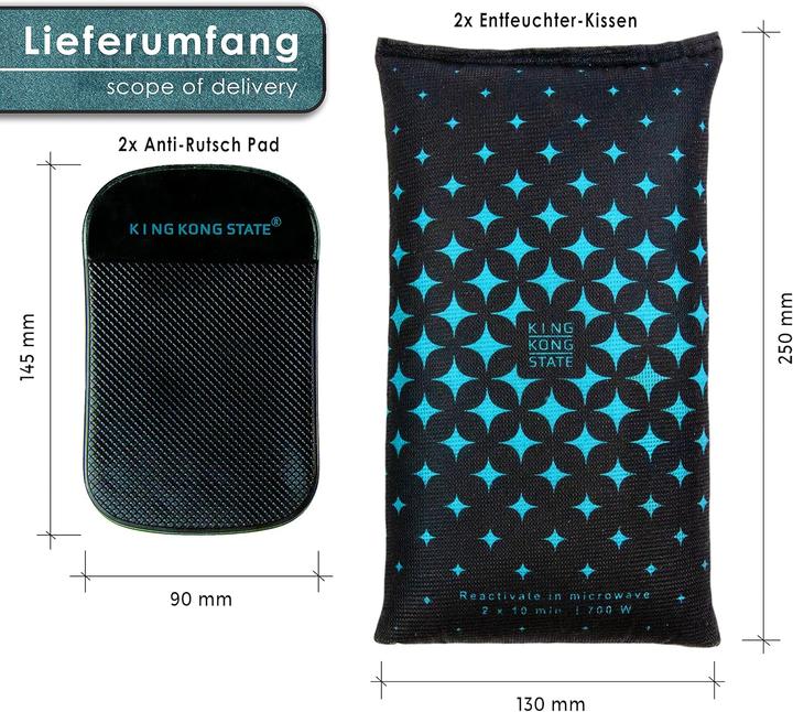 Image du produit King Kong State Luftentfeuchter-Kissen Set für Autos