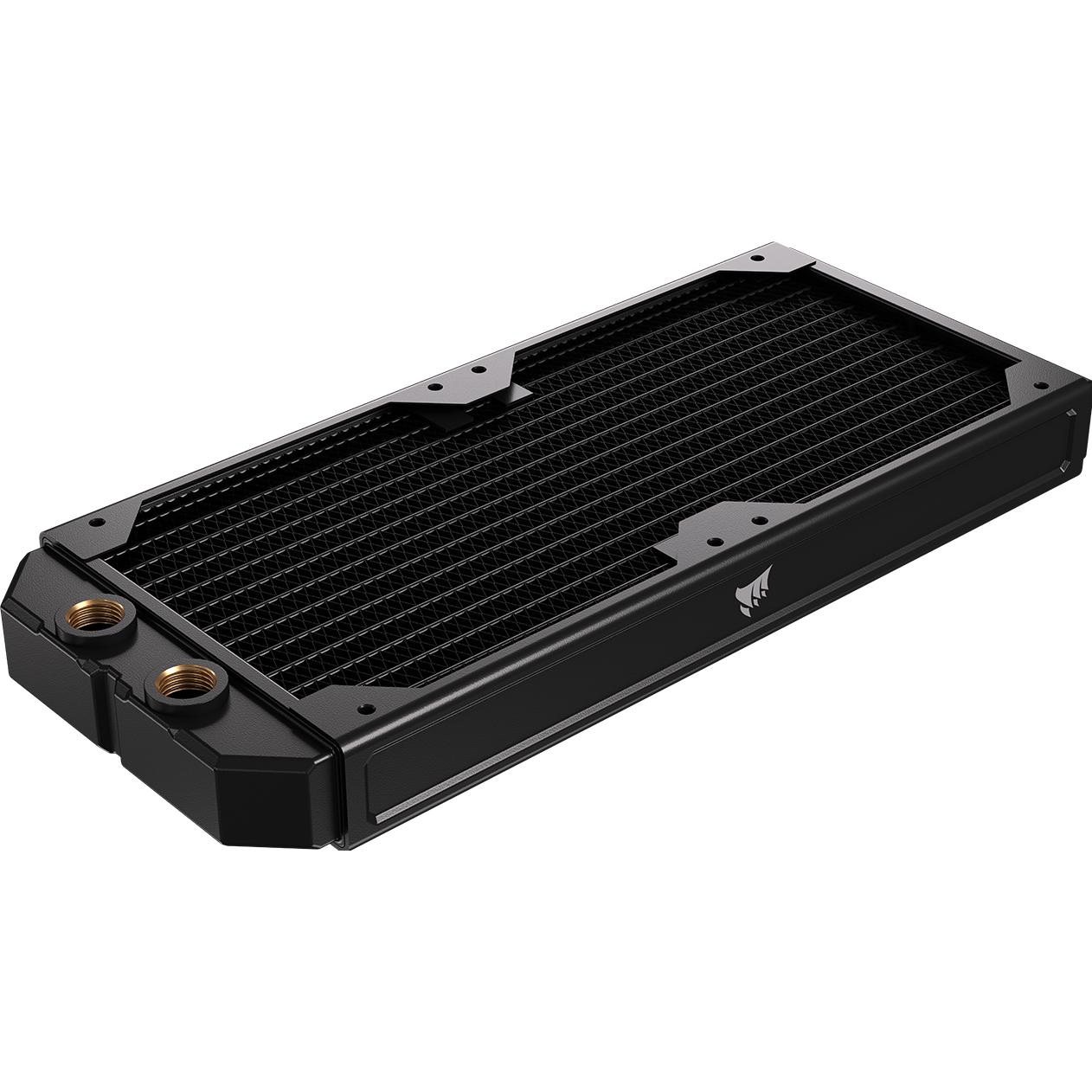 Corsair Radiator, XR5 240 NEO V2 (2x120mm radiator 30mm thick), A slim type 240mm rad (120 mm), Radiatore raffreddamento ad acqua, Nero