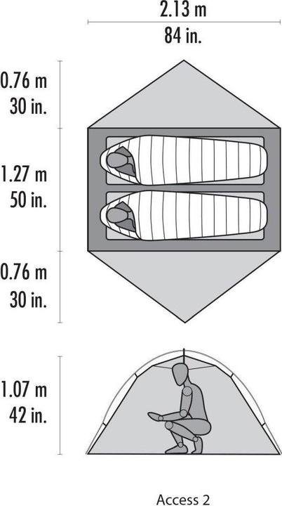 Produktbild Msr Access (Kuppelzelt, 1.65 kg, 2 Personen)