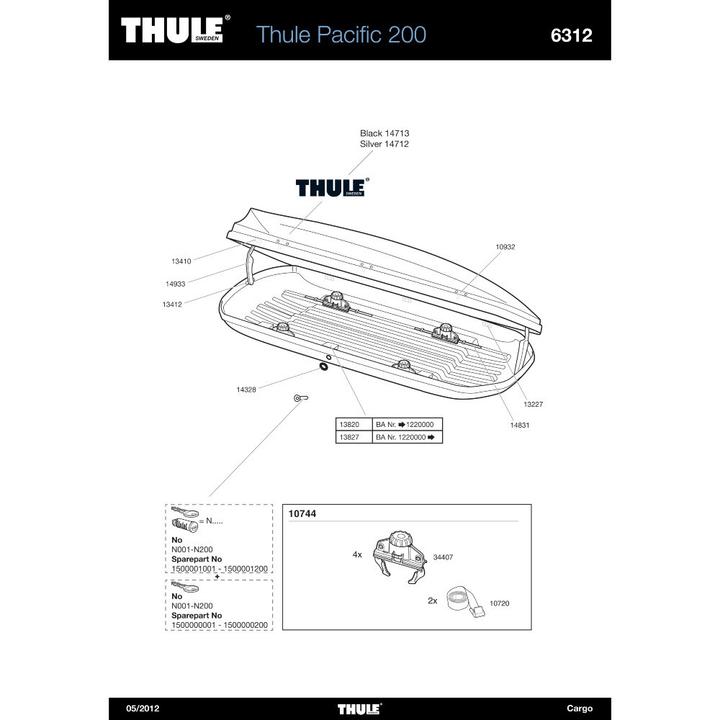 Produktbild Thule Tule Pacific - Dakass (410 l)