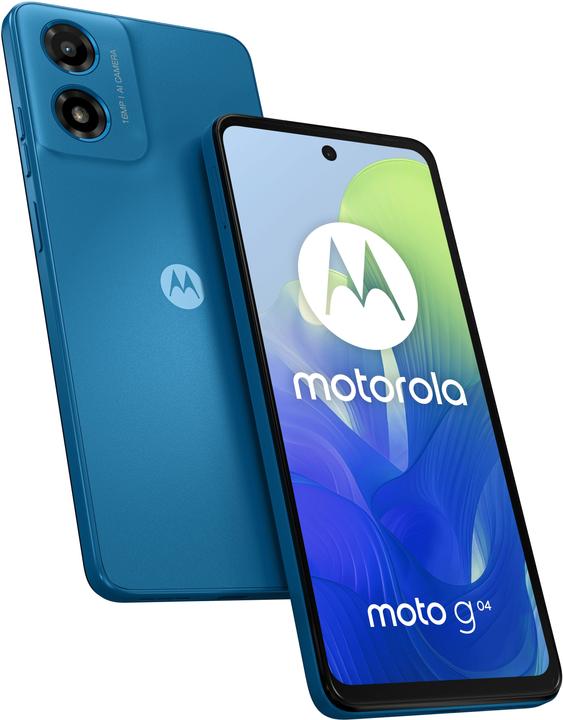 Actual product image Motorola moto g04s (64 GB, Satin Blue, 6.60", Dual SIM, 4G)