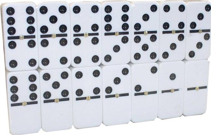 Actual product image Idena Domino game in metal box (German)