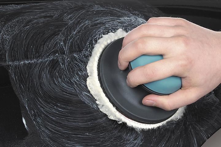 Produktbild wolfcraft 1 fixoflex- Haft-Polierh. Lammwolle ø125