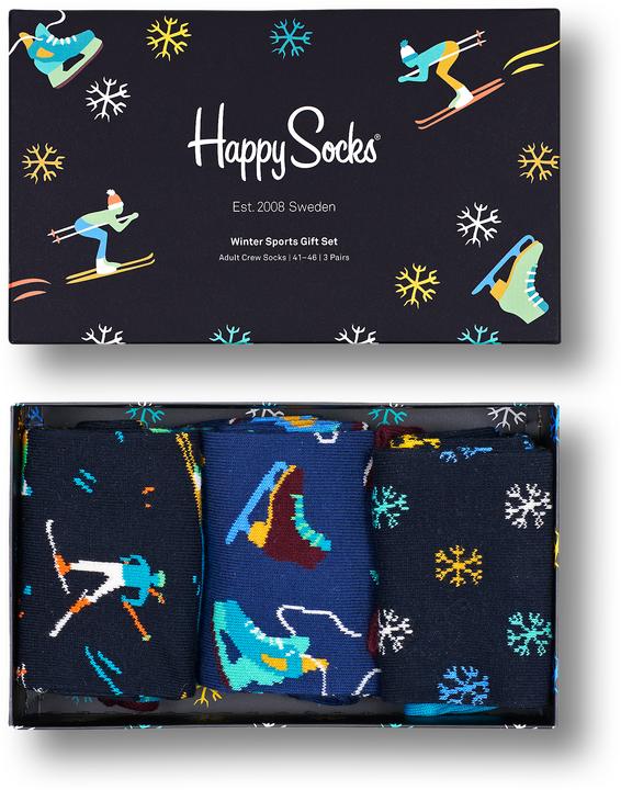 Immagine prodotto Happy Socks Scatola regalo per sport invernali (confezione da 3, 36 - 40)