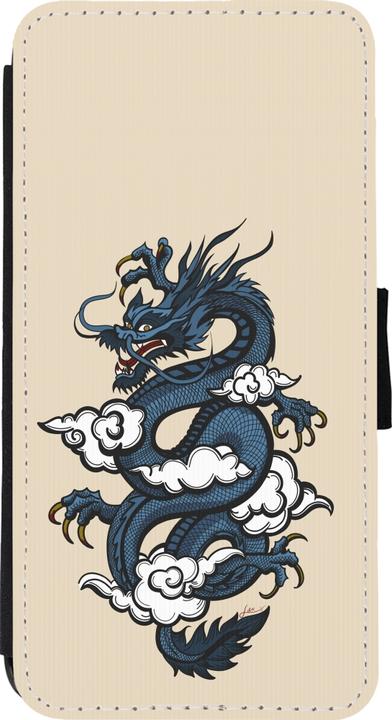 Produktbild PhoneLook Hülle Wallet schwarz Blue Dragon Tattoo (Apple iPhone 11 Pro Max)
