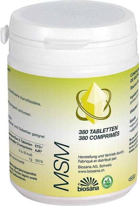 Actual product image Biosana MSM Methylsufonylmethane (380 Piece, Pills, 224 g)